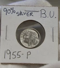 1955 US Roosevelt Silver Dime 10c Nice Unc..