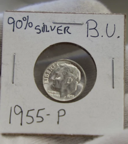 1955 US Roosevelt Silver Dime 10c Nice Unc..