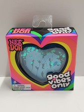 NeeDoh Good Vibes Only Heart Squeeze Toy Blue...