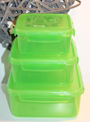 3 Lock und Lock LocknLock Vorratsdose Dosen Set  LIMETTE  750 ml - 1,2-2 Liter