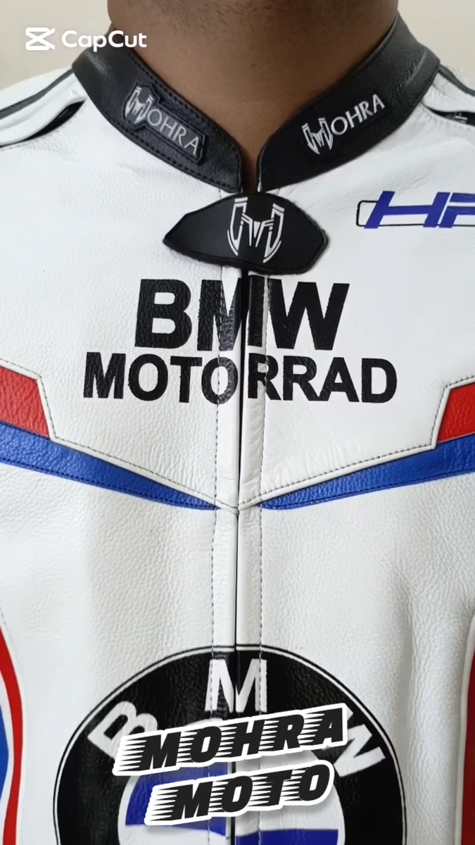 BMW Motorrad HP4 1.3mm Cowhide Leather Motorcycle Jacket Unisex