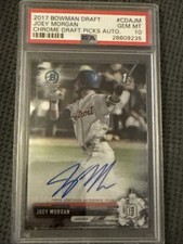 2017 Bowman Chrome Draft Pick Autograph Joey Morgan #CDA-JM PSA 10 Gem Mint