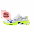 MIZUNO Wave Lightning Elite Volleyball V1GA260039 White Blue Yellow Men Shoes