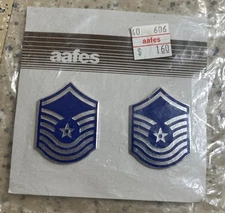 2 Military AAFES Senior Master Sergeant New double pin medals E8