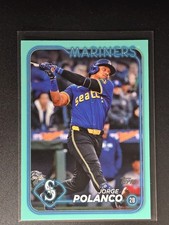 2024 Topps Update Series #US230 Jorge Polanco AQUA Parallel  Mariners