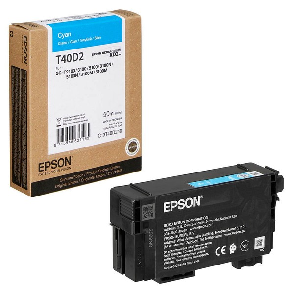 Epson T40D240 C Cyan Druckerpatrone-image