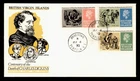DR WHO 1970 BRITISH VIRGIN ISLANDS FDC CHARLES DICKENS ANIV CACHET COMBO M69162