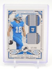ISAAC TESLAA 2025 NATIONAL TREASURES ROOKIE DUAL PATCH /99 #38 LIONS Q2215