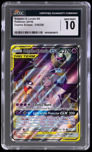 Solgaleo & Lunala-GX graded CGC 10 for sale on eBay