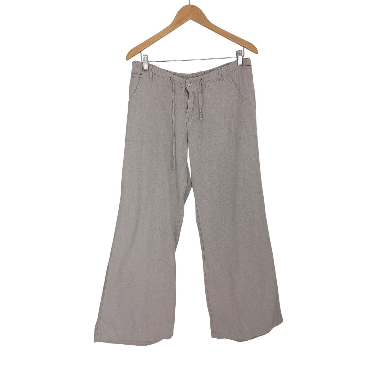 NATURAL ELEMENTS Linen Blend Drawstring Waist Wid… - image 6