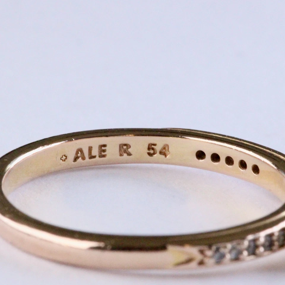 Genuine Pandora 14K Rose Gold Plated Double Bow CZ Ring 180906CZ - Size 54 - Image 3 of 3