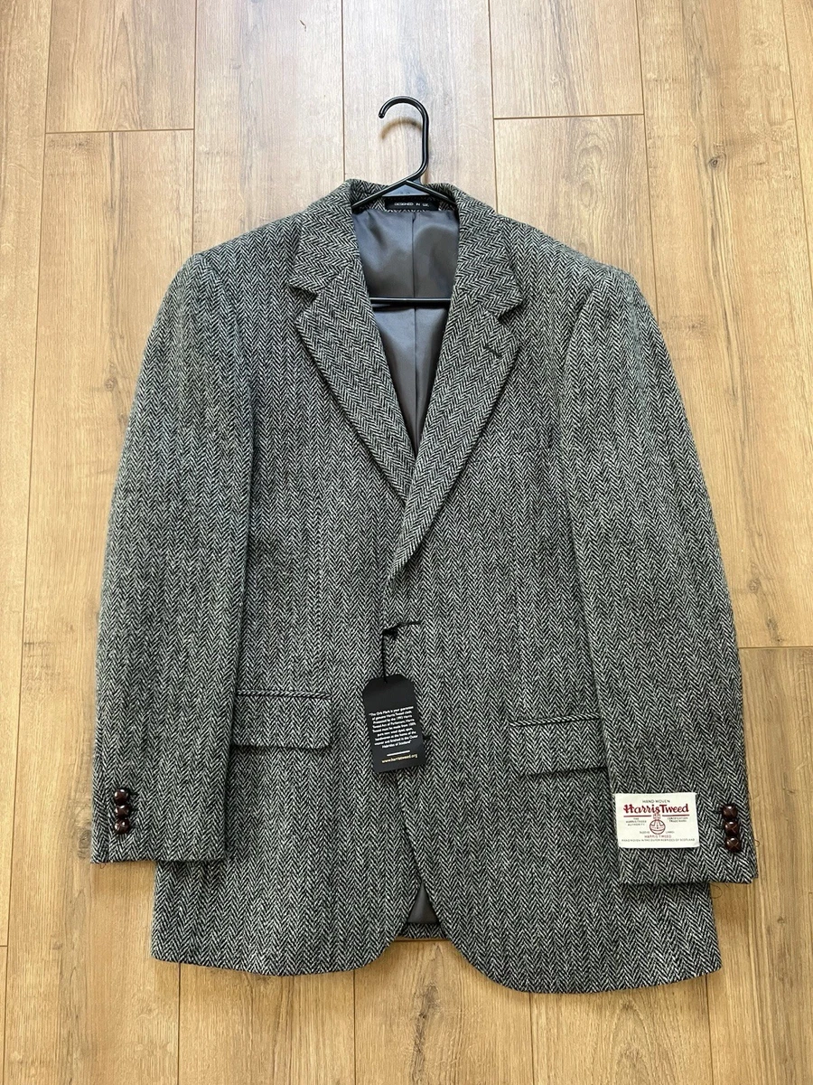 NWT Harris Tweed Wool Tweed Jacket Blazer Size 42R | eBay