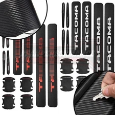 12PC Door Sill Scuff Cover Stickers For Tacoma Handle Bowl Protector Accessories