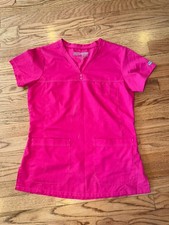 Grey  s Anatomy Barco Scrub Top  Size Small  Hot Pink