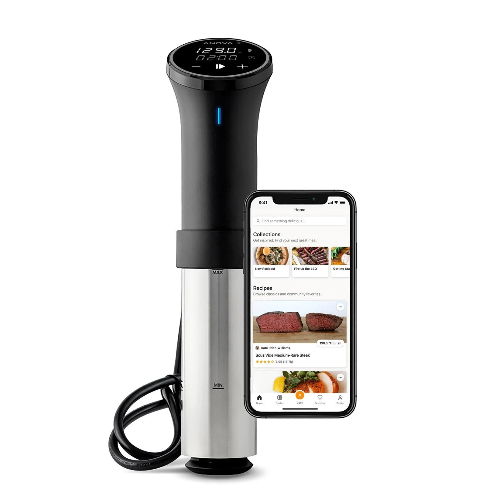 Sous Vide Precision Cooker 3.0 (WiFi), 1100 Watts, Stainless Steel
Opens in a new window or tab