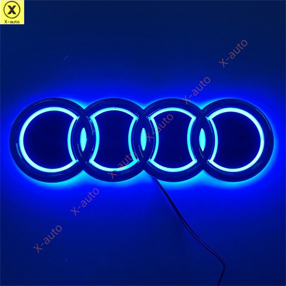 Luce distintivo emblema led auto 5D compatibile con Audi - adatta per sostituire anteriore o posteriore - Immagine 4 di 4
