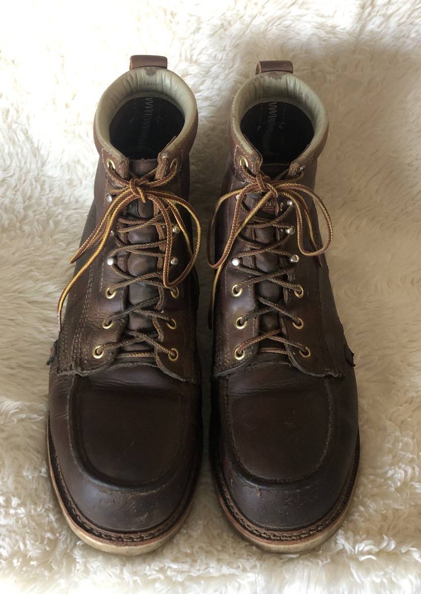 Thorogood American Heritage 8” Moc Toe Brown ASTM F2413-18  display picture 2