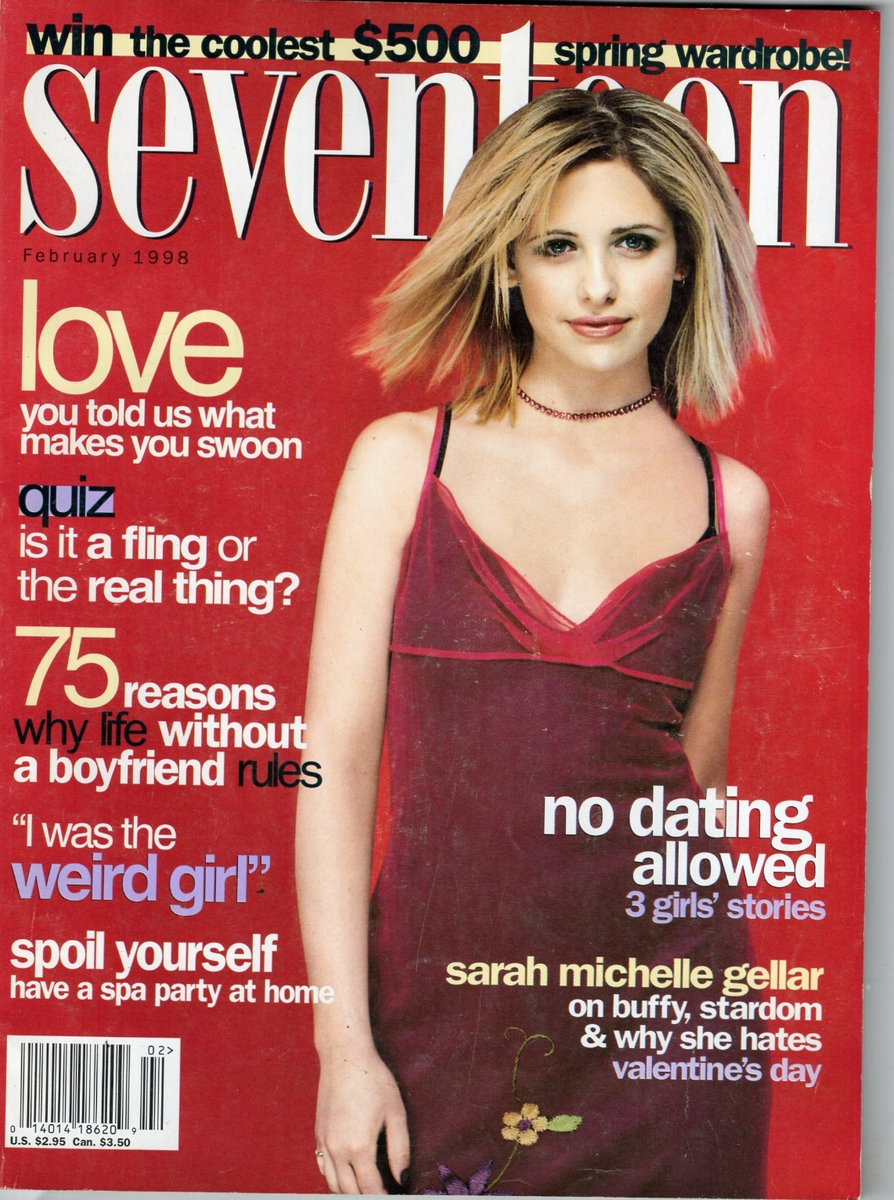 1998 SEVENTEEN magazine SARAH MICHELLE GELLAR Kirsten Dunst Kacy