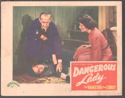 Dangerous Lady 11''x14'' Lobby Card Neil Hamilton Evelyn Brent