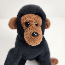 Ty Beanie Babies 1996 Congo the Gorilla Beanbag Plush Black Brown 6" Without Tag