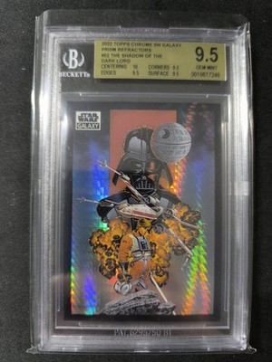 Shadow Of The Dark Lord 2022 Topps Star Wars Galaxy Prism Refractor /75 BGS 9,5