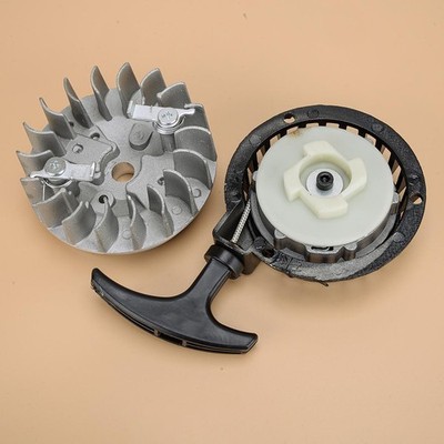 Seilzugstarter & Schwungrad Set Fit für Mini Pocket Dirt Bike ATV 47CC-50CC