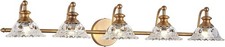 37.4" Bathroom Light Fixtures 5 Lights Vanity Lighting Fixtures for Bathroom