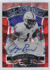 2022 Leaf Valiant All-American Red Crystals /4 Jaquan Brisker #AA-JB1 Auto 0c6