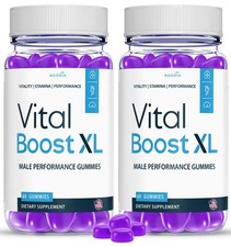  2 Pack Vital Boost XL Male Gummies, Advanced Formula VitalBoost XL Gummies