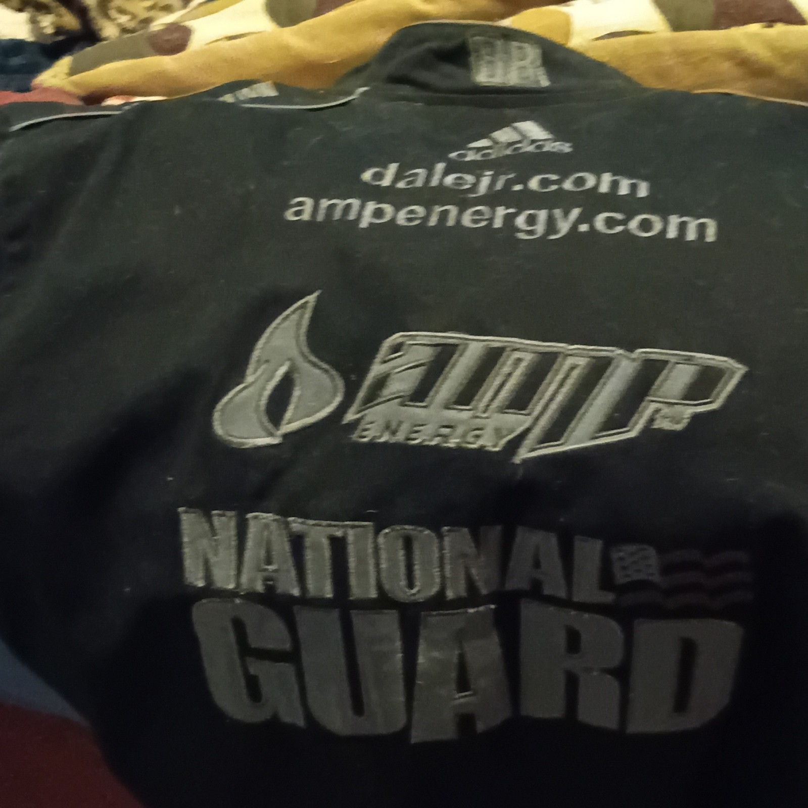 JR Nation Men’s 3XL Big & Tall Black Bomber Racing Jacket AMP Energy Guard 4