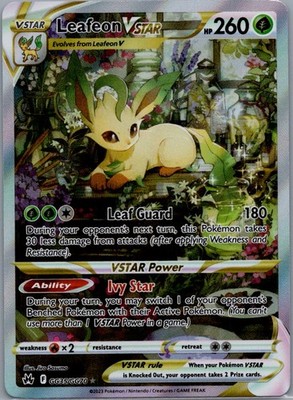 Leafeon VSTAR Ultra Rare Crown Zenith: Galarian Gallery GG35/GG70 NM