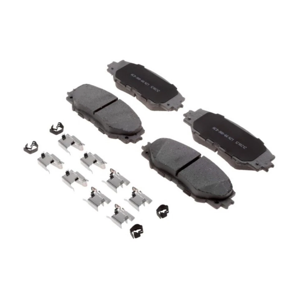 Pastillas de freno de disco delanteras ranuradas 4 pastillas ACDelco originales para Toyota Prius V 2012-2017 Foto 2 de 4