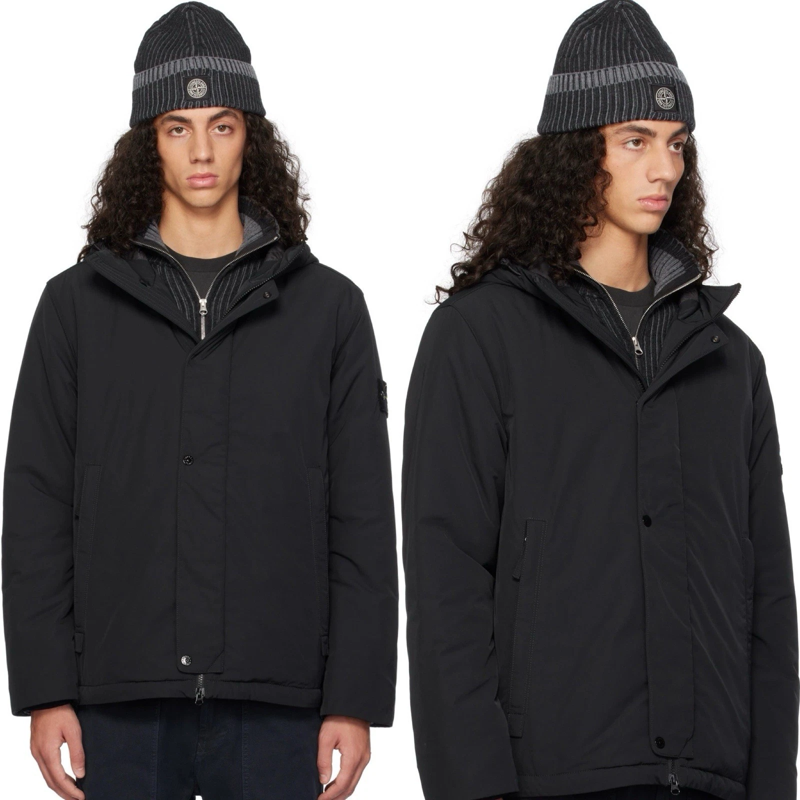Stone Island Black 43426 Micro Twill Jacket Black Size XL Authentic LN $1065 - product detail image 2