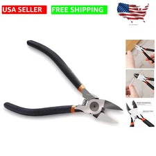 6-Inch Ergonomic Wire Cutters - Durable Heavy Duty Snips for Crafts & Repair