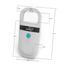 Handheld Tag Reader Pet Chip Scanner For Animal Tracking EMID Microchip Support