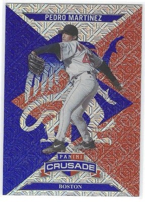 Pedro Martinez 2025 Panini Crusade - Crusade Blue Mojo #72 Boston Red Sox