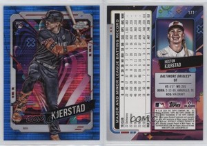 2024 Topps Cosmic Chrome Blue Moon Refractor /99 Heston Kjerstad #177 Rookie RC