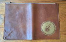 Vtg IBM Leatherette Portfolio Document Pouch Rocket Force of Four Employee Comp
