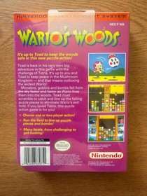 Wario's Woods FACTORY SEALED (detail in the corner)