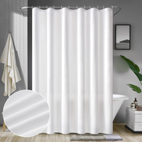 Duschvorhang 180X200 Cm Weiß Wasserdicht Anti-Schimmel