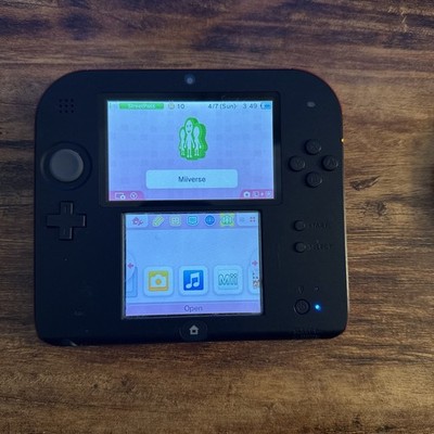 Nintendo 2DS Red & Black Console with Charger tested works