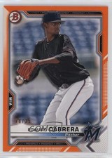 2021 Bowman Prospects Orange Border 18/25 Edward Cabrera #BP-141 4l3