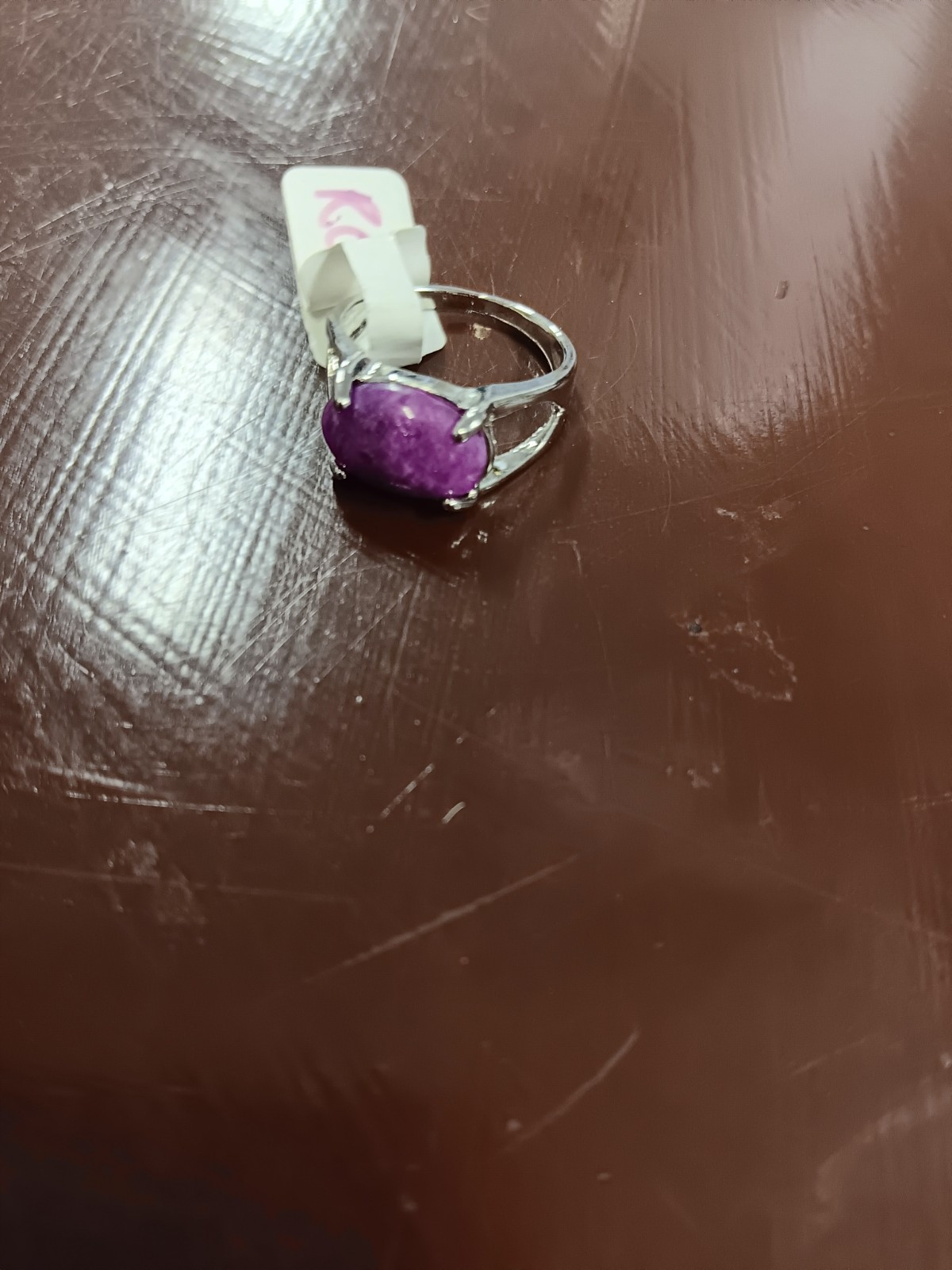 Purple Agate Ring - image 1