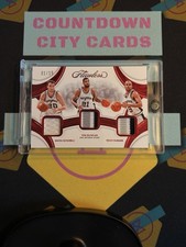 2024 Panini Flawless Manu Ginobili Tim Duncan Tony Parker Patch 1/15 GAME WORN