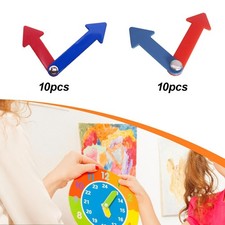 10 Pieces Clock Hands Set Props Engaging Concepts Parent Child Interaction