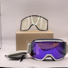 Smith Unisex Squad Snow Ski Goggles Chromapop Mirror White Vapor/Violet