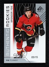 2018-19 Upper Deck SP Game Used Authentic Rookies 3/15 Spencer Foo #119 7ez