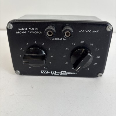 Decade Capacitor, Model ACD-23, Scale 0 to 1uF, 600 Vdc max.  