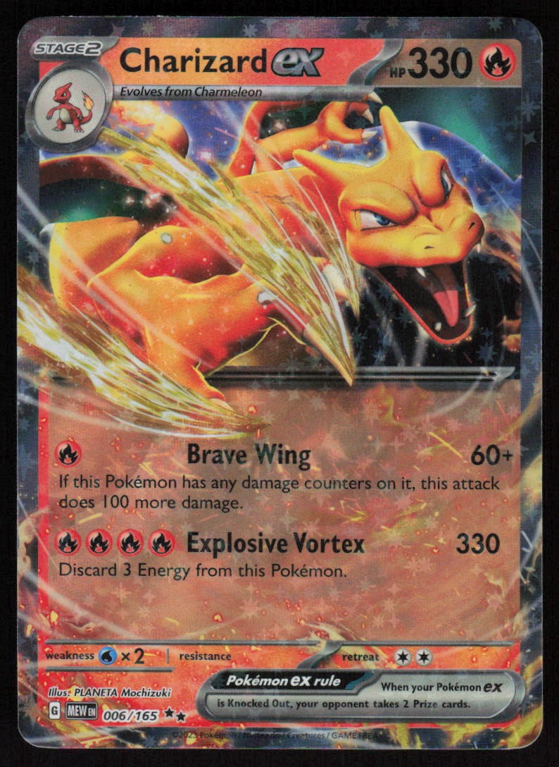 Charizard ex 006/165 Holo: Scarlet & Violet 151 Pokemon TCG Near Mint