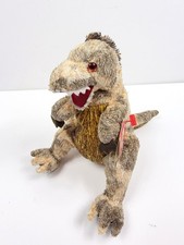 Ty Beanie Babies 2001 Toothy T-Rex Dinosaur Orange Eyes Animal Plush W/ Tags VTG